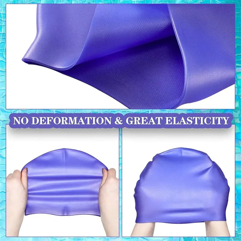 Unisex Waterproof Silicone Swimming Cap