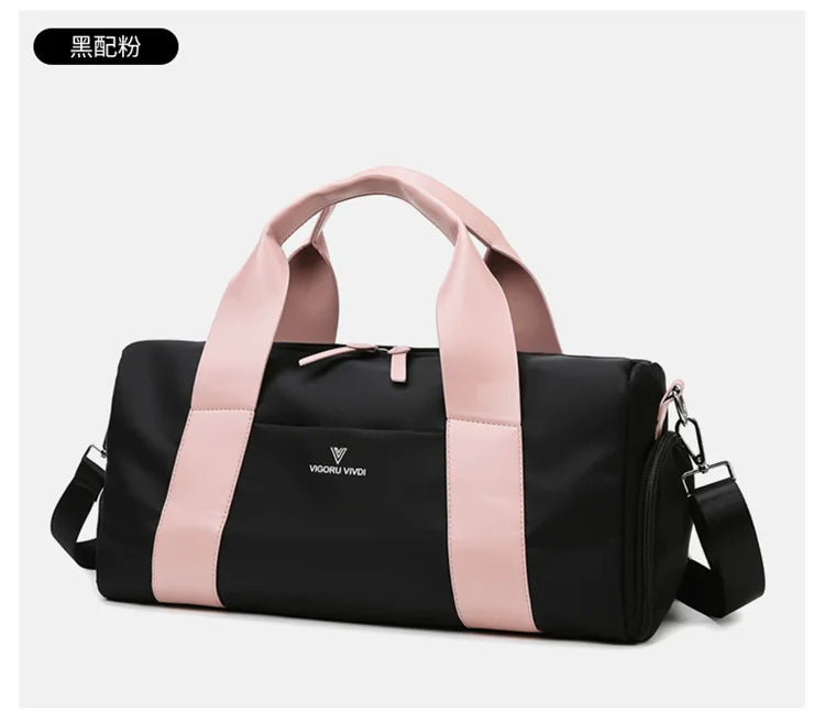 Women's Gym Bag with Separate Shoe Compartment