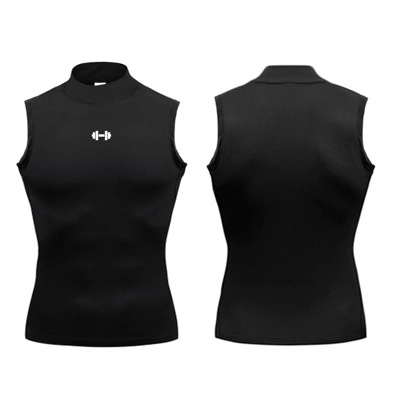 Compression Shirt Men Summer Sportswear Running Vest Elastic