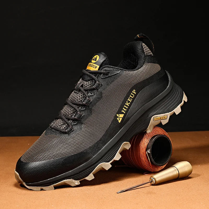 HIKEUP Outdoor Running Shoes Men Women Anti-skid Hiking
