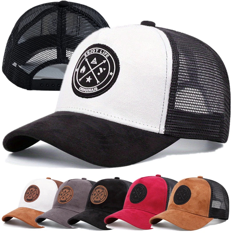 Unisex Enjoy Life Letter Patch Baseball Cap, image 2 of 14