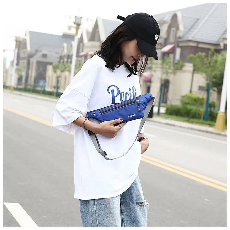 Casual Men Waist Bag Nylon Chest Pack Women