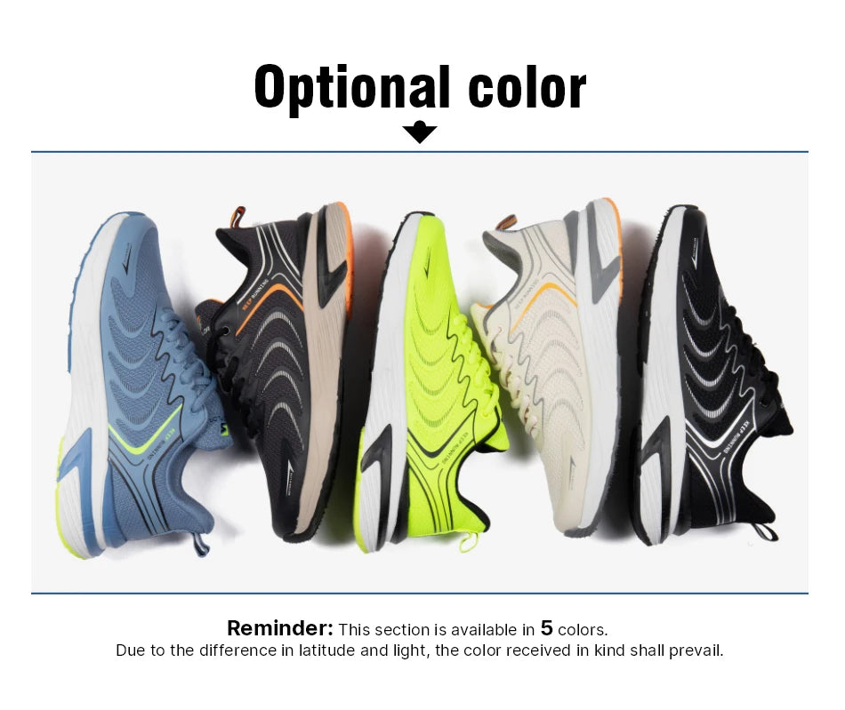 Baasploa Men's Cushioned Running Trainers
