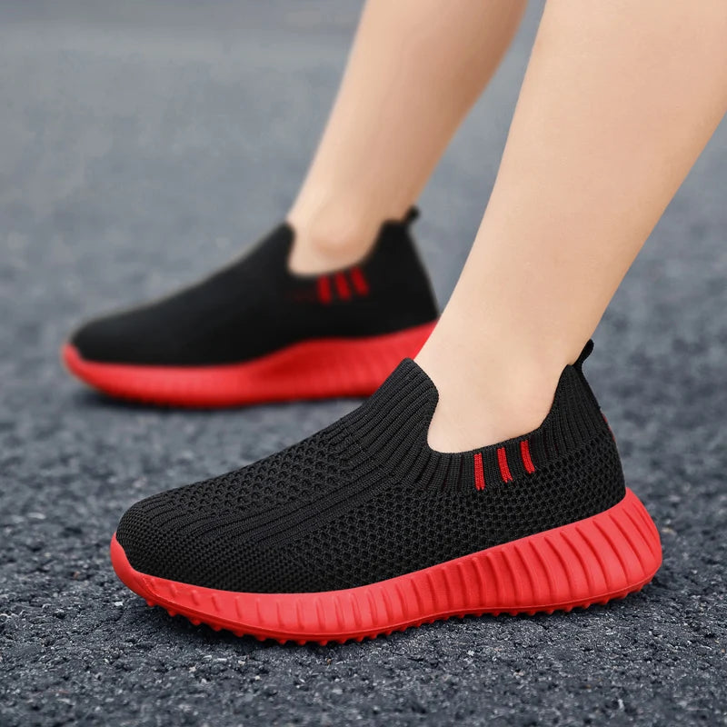 Kids' Slip-On Sock-Style Running Trainers