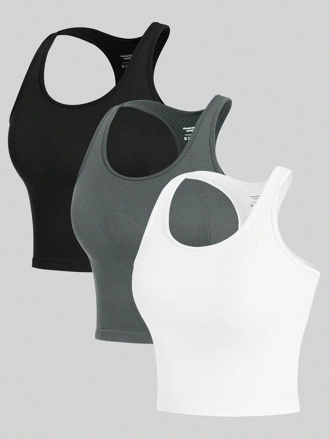 Women's Racerback Yoga Vest, Pack of 3