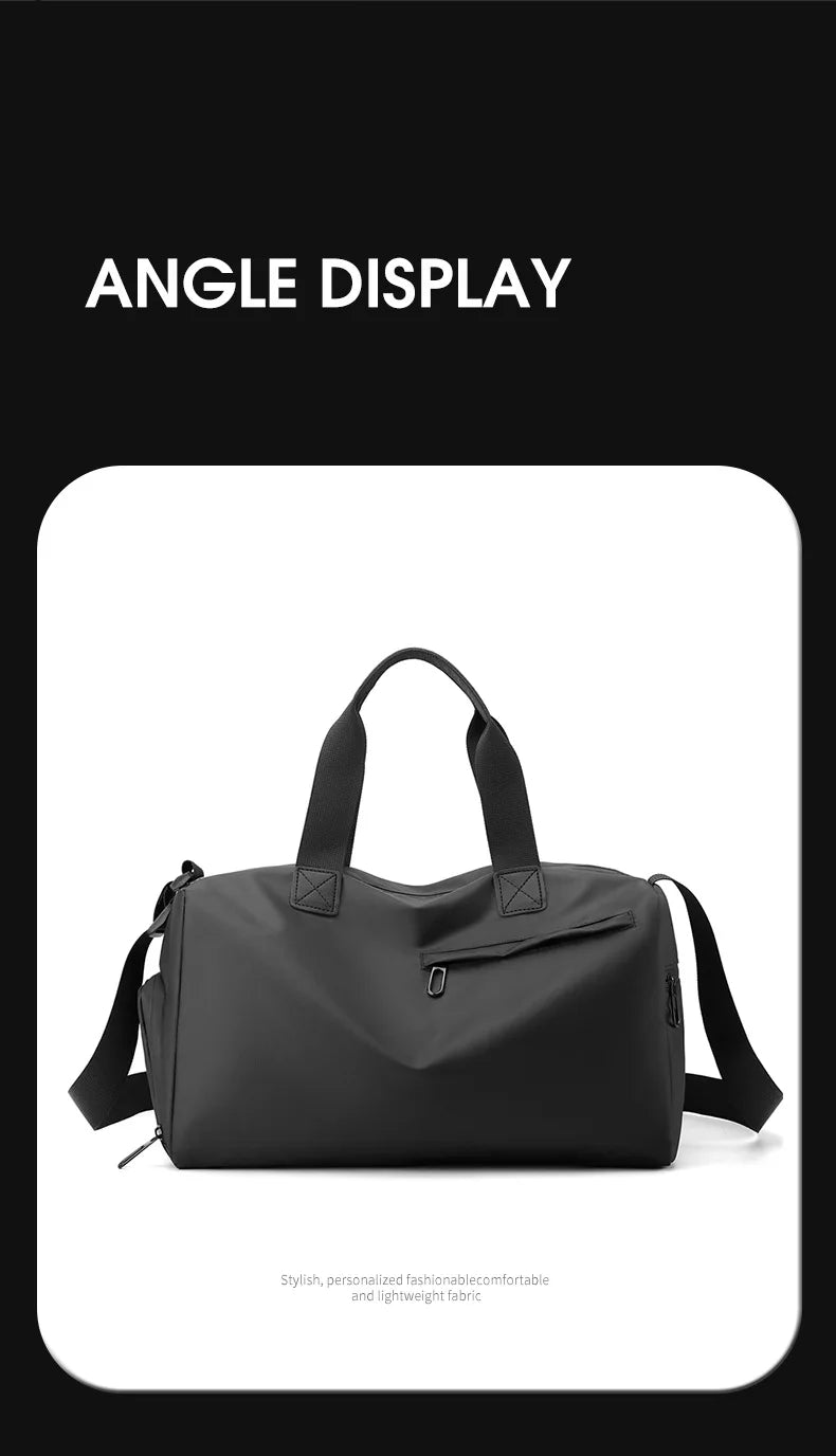 Zipper Large Capacity Oxford Travel Bags Solid Fitness