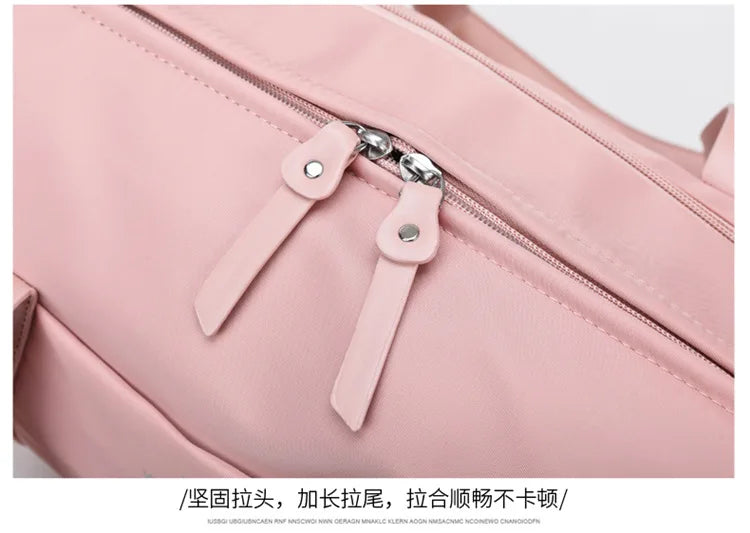Women's Gym Bag with Separate Shoe Compartment