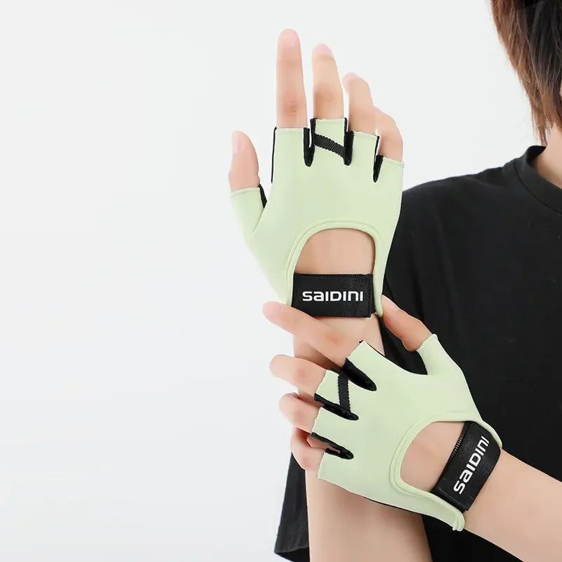 Women's Anti-Slip Gym Gloves, Wrist Strap, image 6 of 7