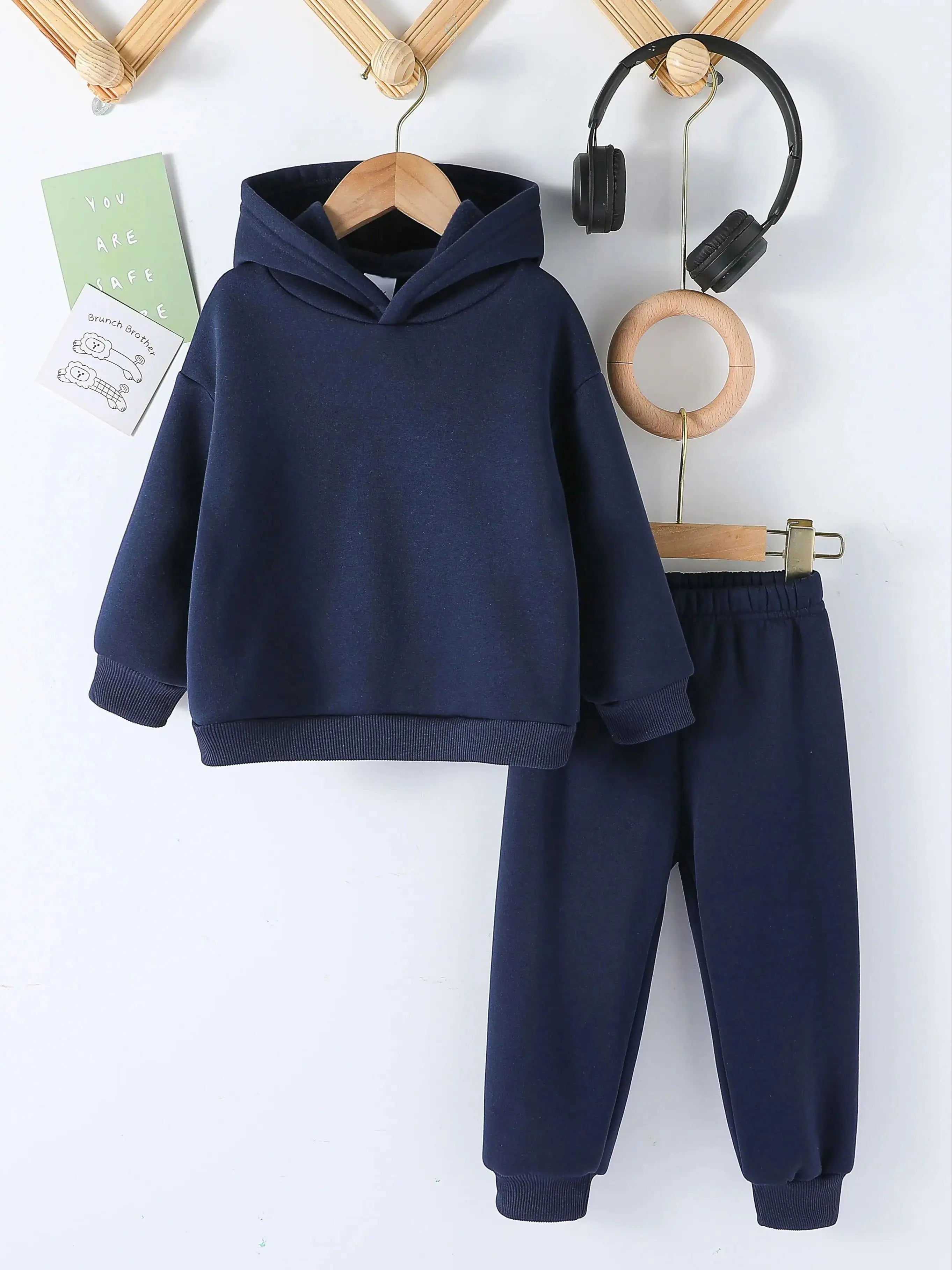 Kids Fashion 2pcs Pullover Hoodie+Pants Suits 1-8Y Years