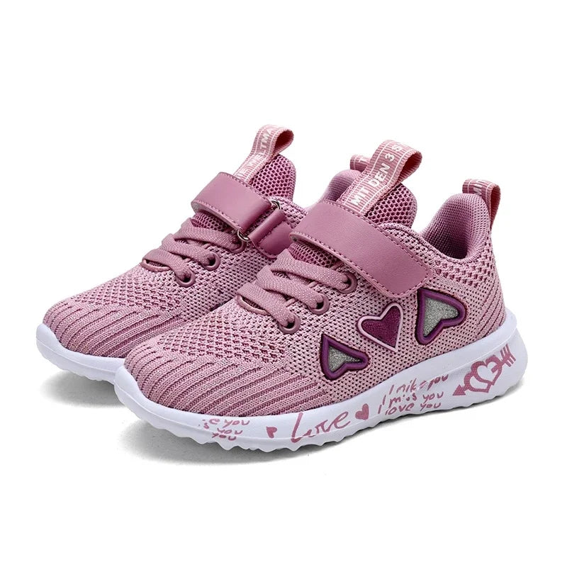 Girls Casual Shoes Light Mesh Sneakers Kids Summer