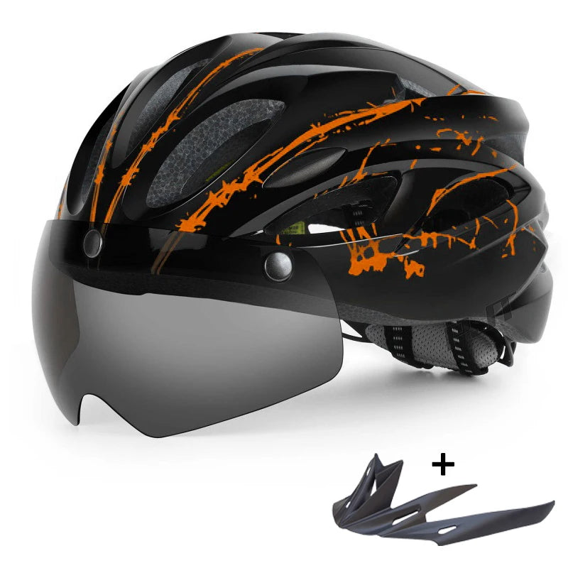Lightweight Cycling Helmet with Goggles