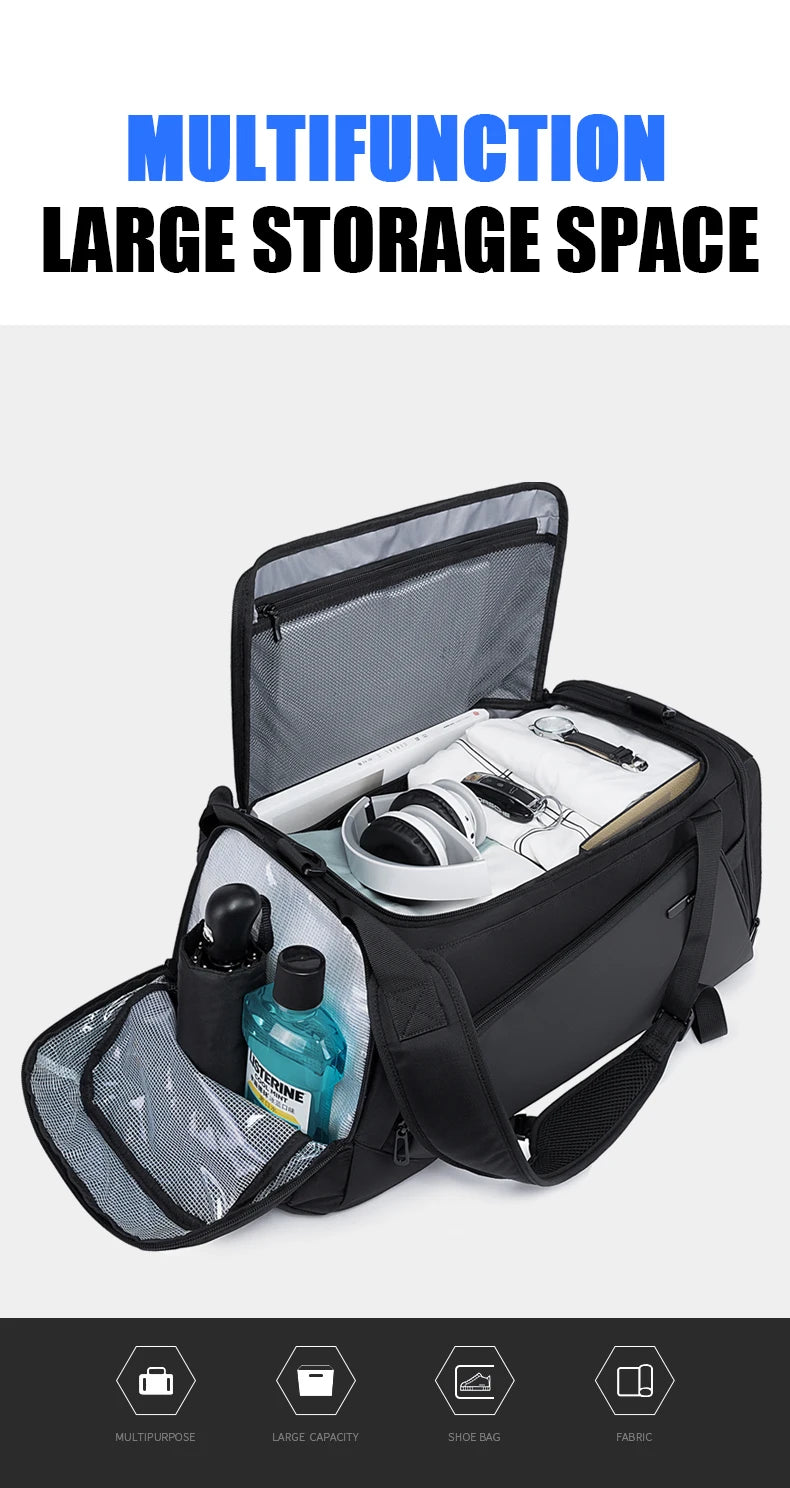 Bange Gym bag Men Suitcase Multifunction Large Capacity