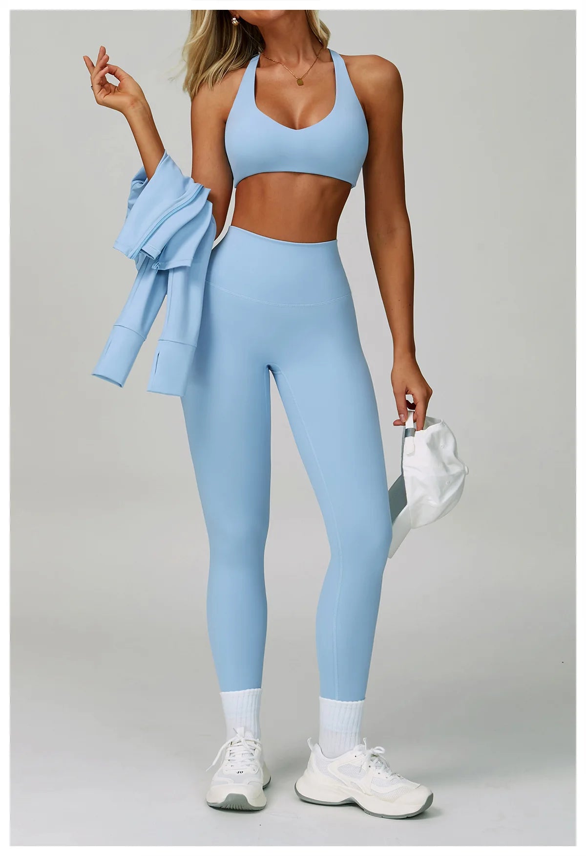 Women's 2-Piece Yoga Set, Leggings or Shorts, image 7 of 60