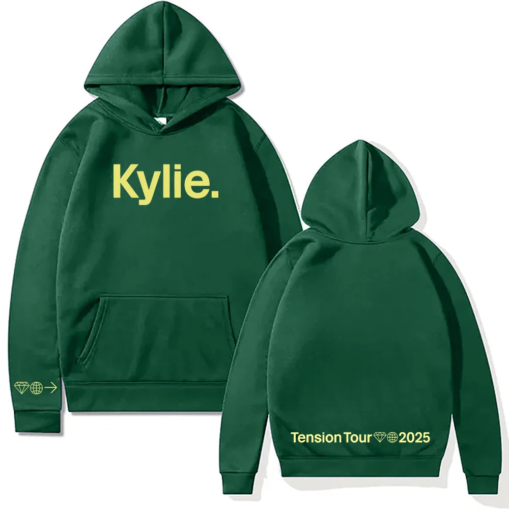 Kylie Minogue Tension Tour Logo Hoodie Hip Hop