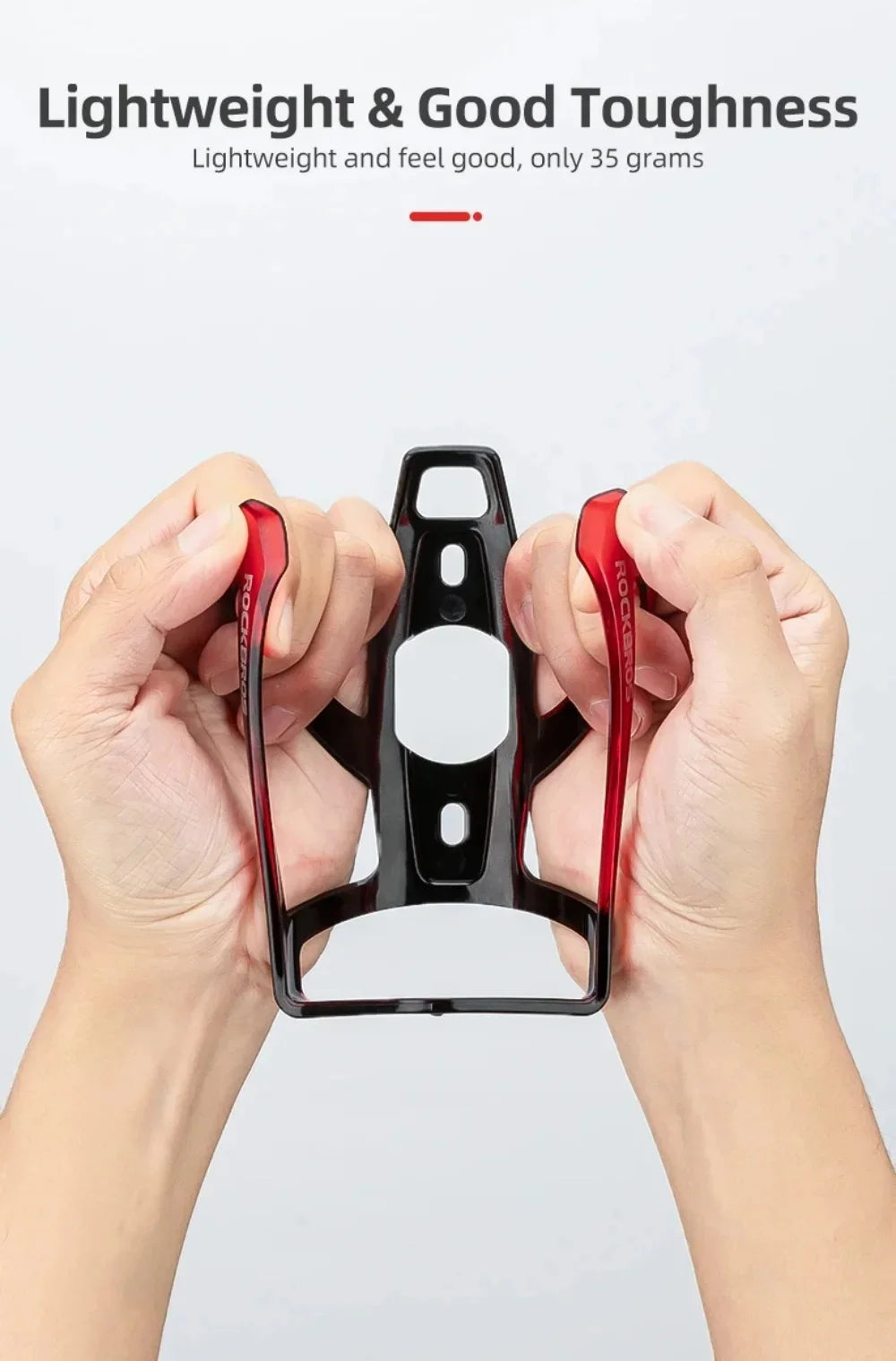 ROCKBROS Cycling Water Bottle+Water Bottle Holder 2-Piece Set