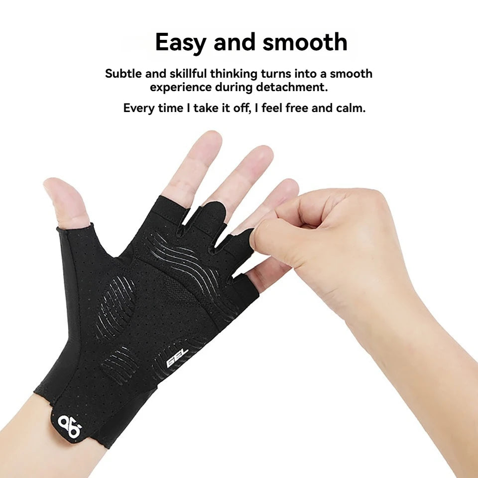 NOFOXO Summer Cycling Gloves Half Finger Breathable MTB