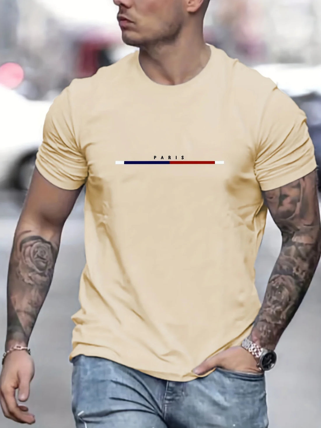 Men's Paris Graphic Print Pullover Hoodie
