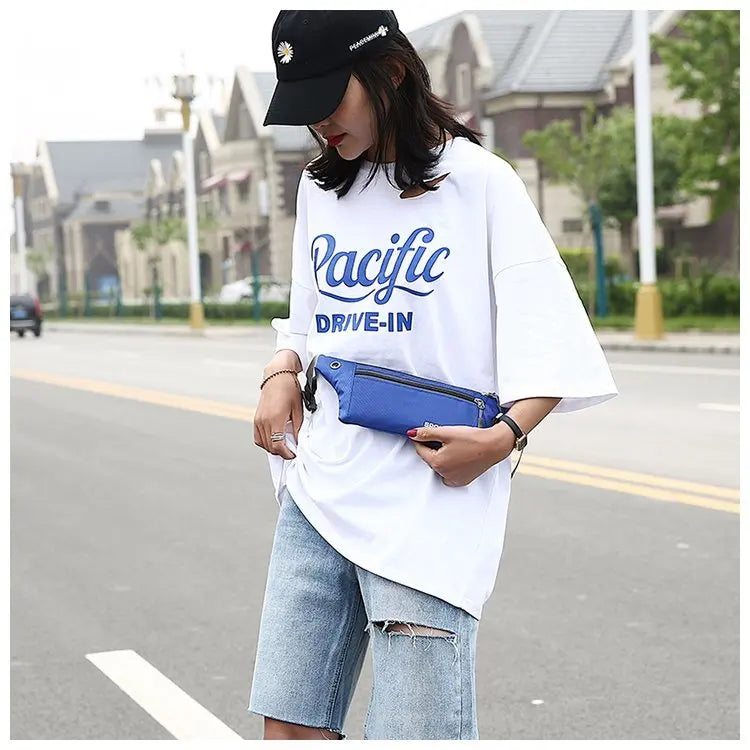 Casual Men Waist Bag Nylon Chest Pack Women