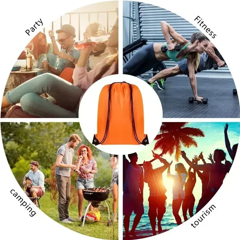 Eco Polyester Bundle Pocket Race Backpack Portable Waterproof