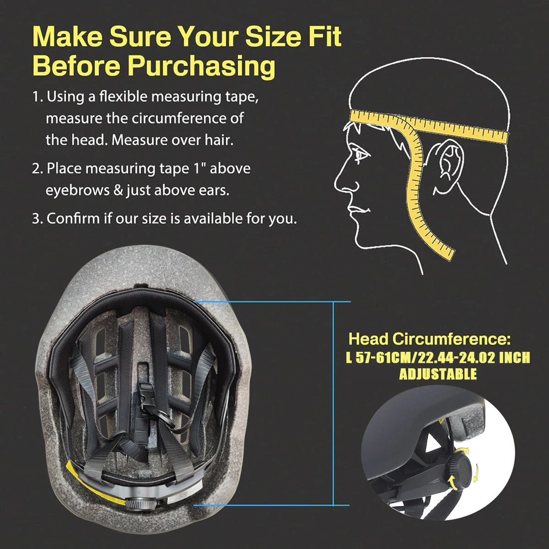 PJT In-Mould Bike Helmet with USB Rear Light