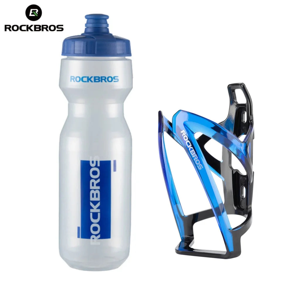 ROCKBROS Cycling Water Bottle+Water Bottle Holder 2-Piece Set