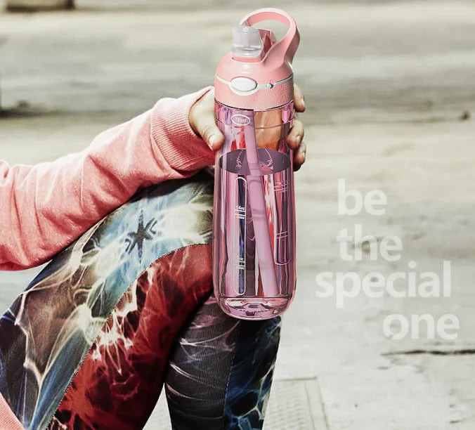 Tritan Water Bottle with Straw, 750ml or 1L