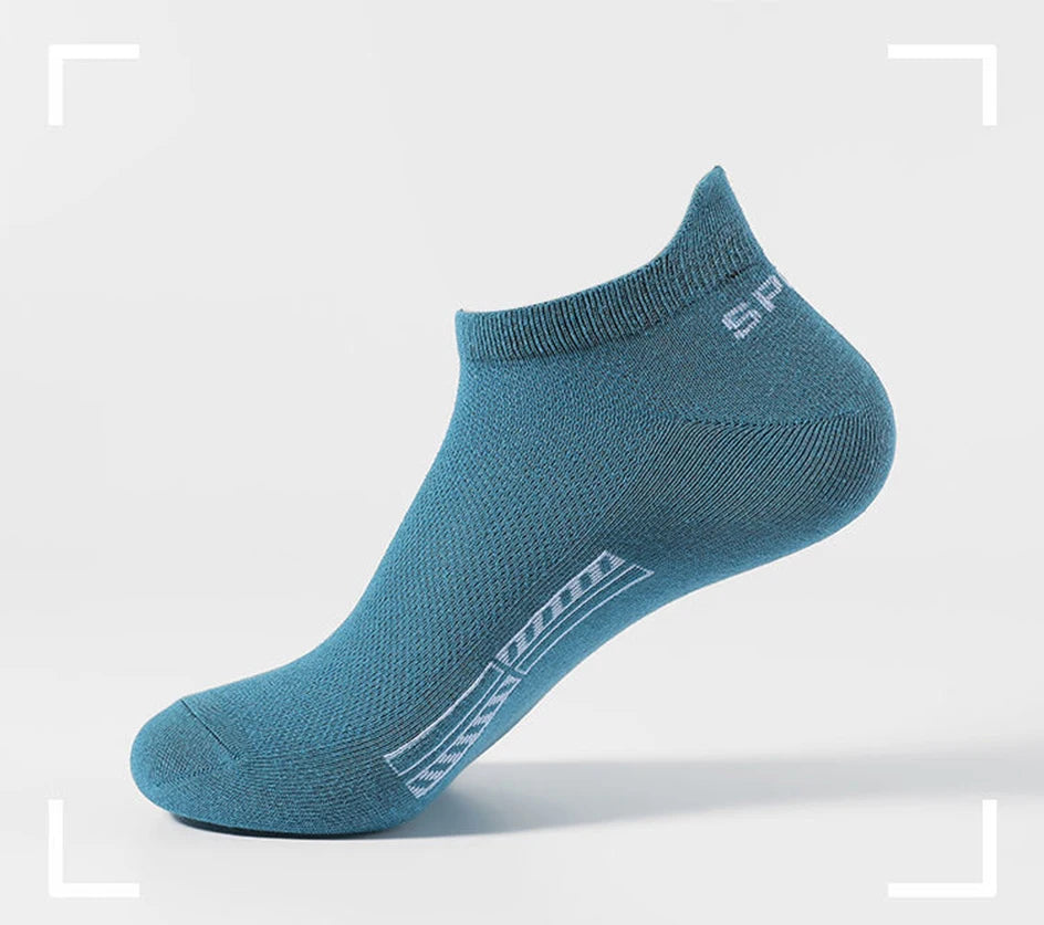 Men's Cotton Short Socks, 5 or 10 Pairs