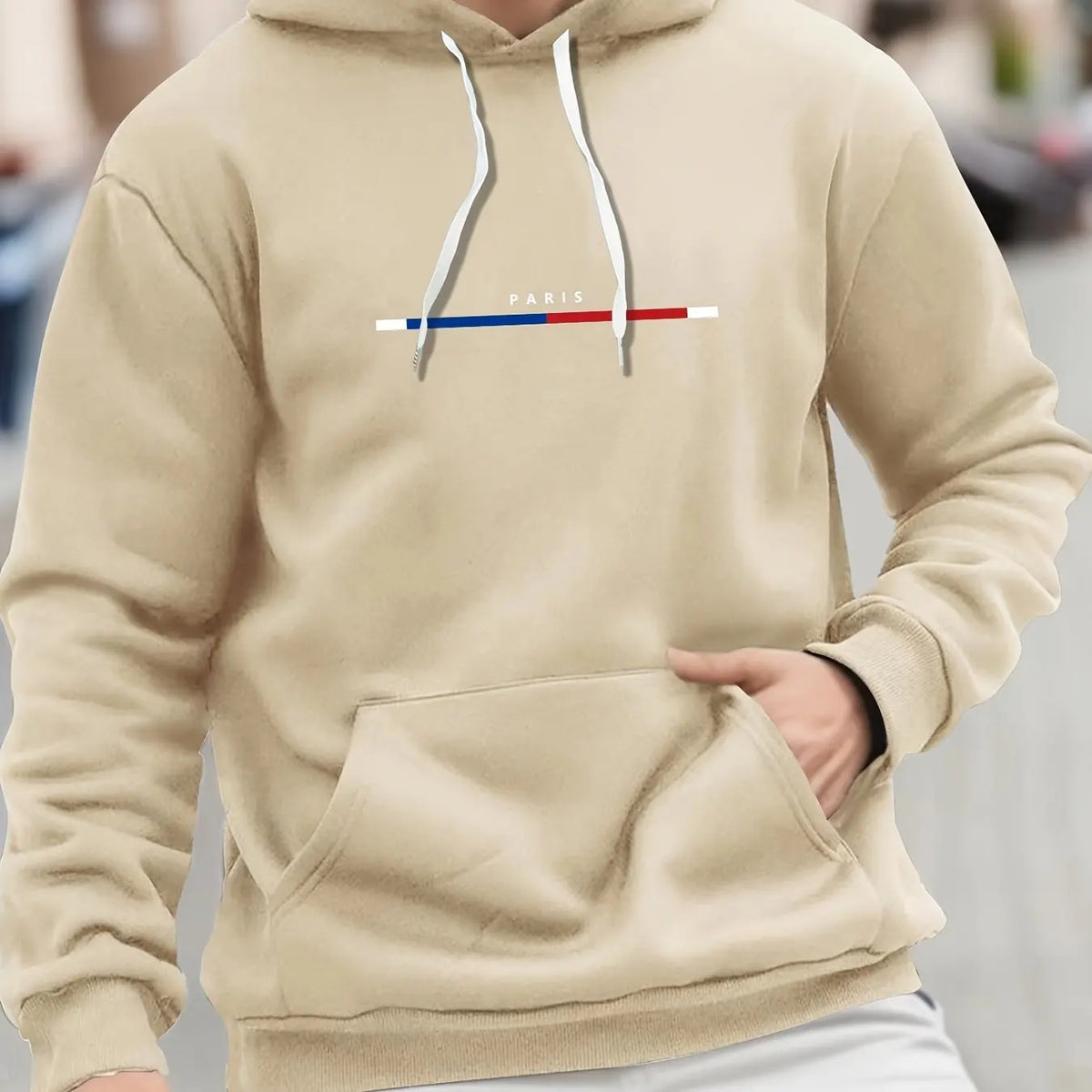 Men's Paris Graphic Print Pullover Hoodie, image 7 of 15
