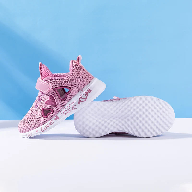 Girls Casual Shoes Light Mesh Sneakers Kids Summer