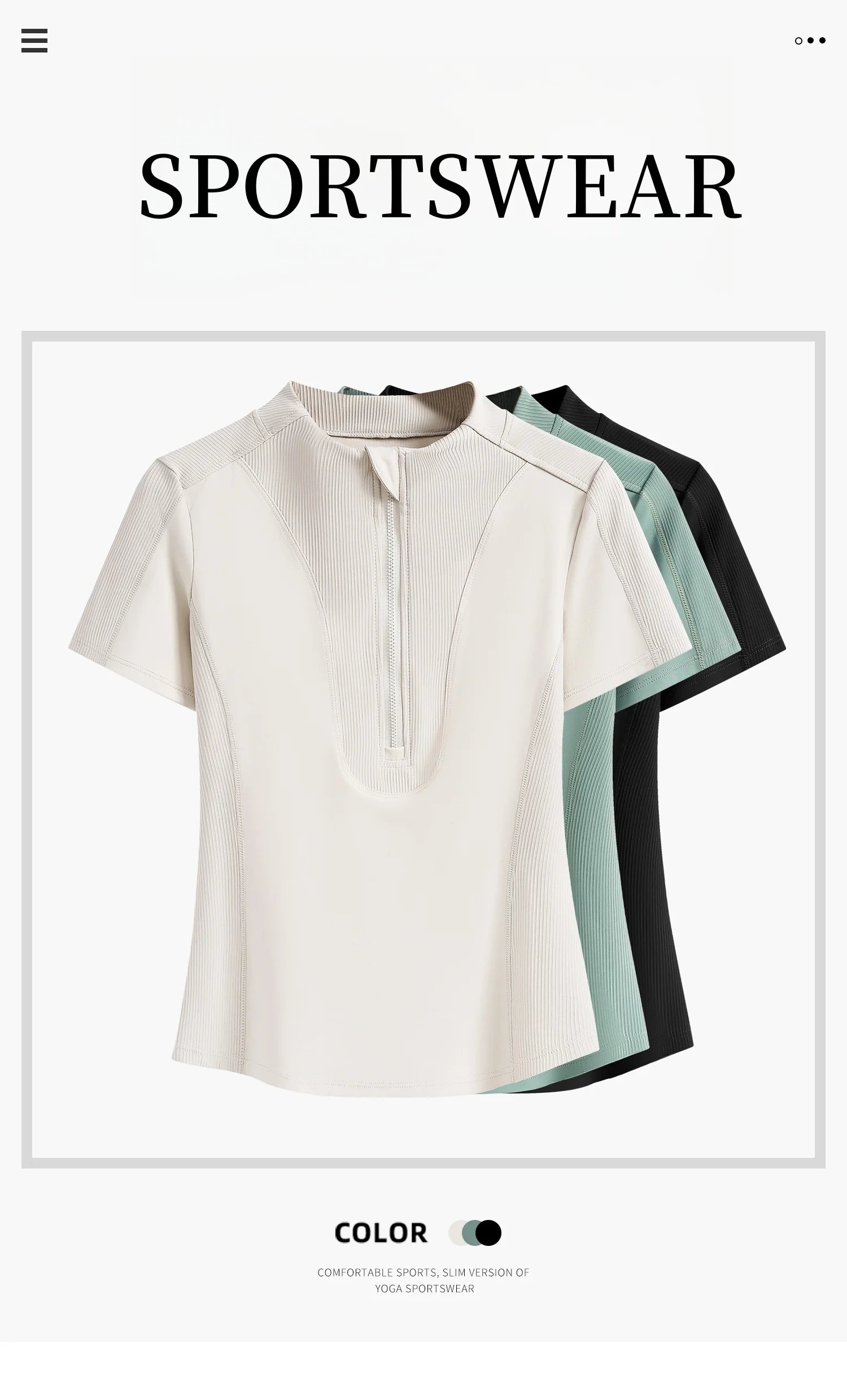 DRUR Yoga Tops Women Short Sleeve Half-Zipper Sports