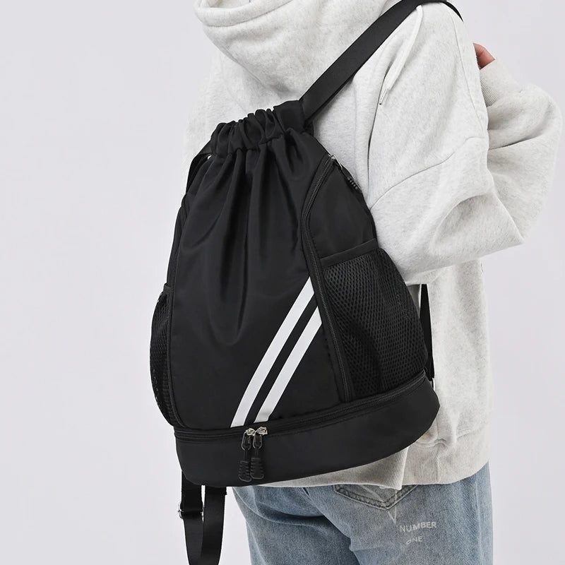 Unisex Basketball Drawstring Gym Backpack, image 12 of 20