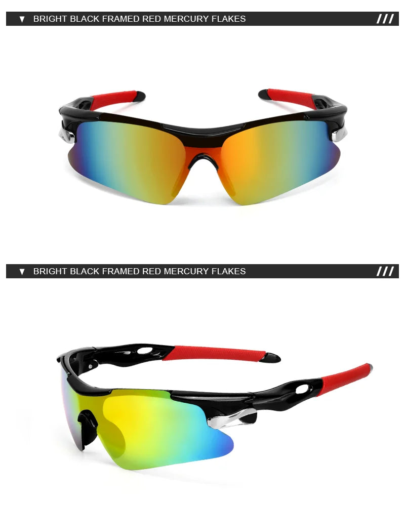 RIDERACE Men's Wraparound Cycling Sunglasses