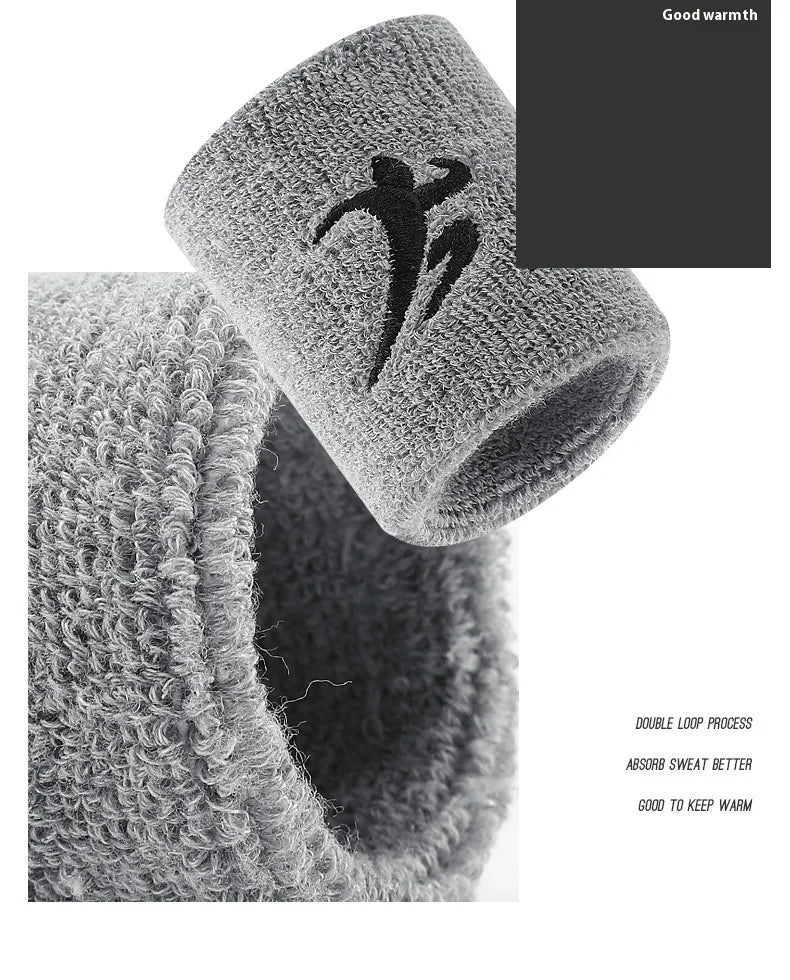 Unisex Terry Knit Sports Wristbands, Pair
