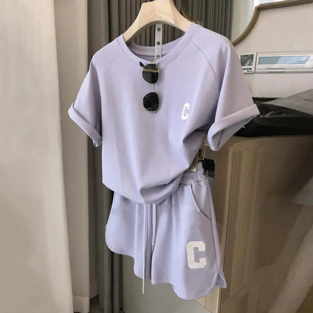 Women's Summer T-Shirt and Shorts Set, image 3 of 7