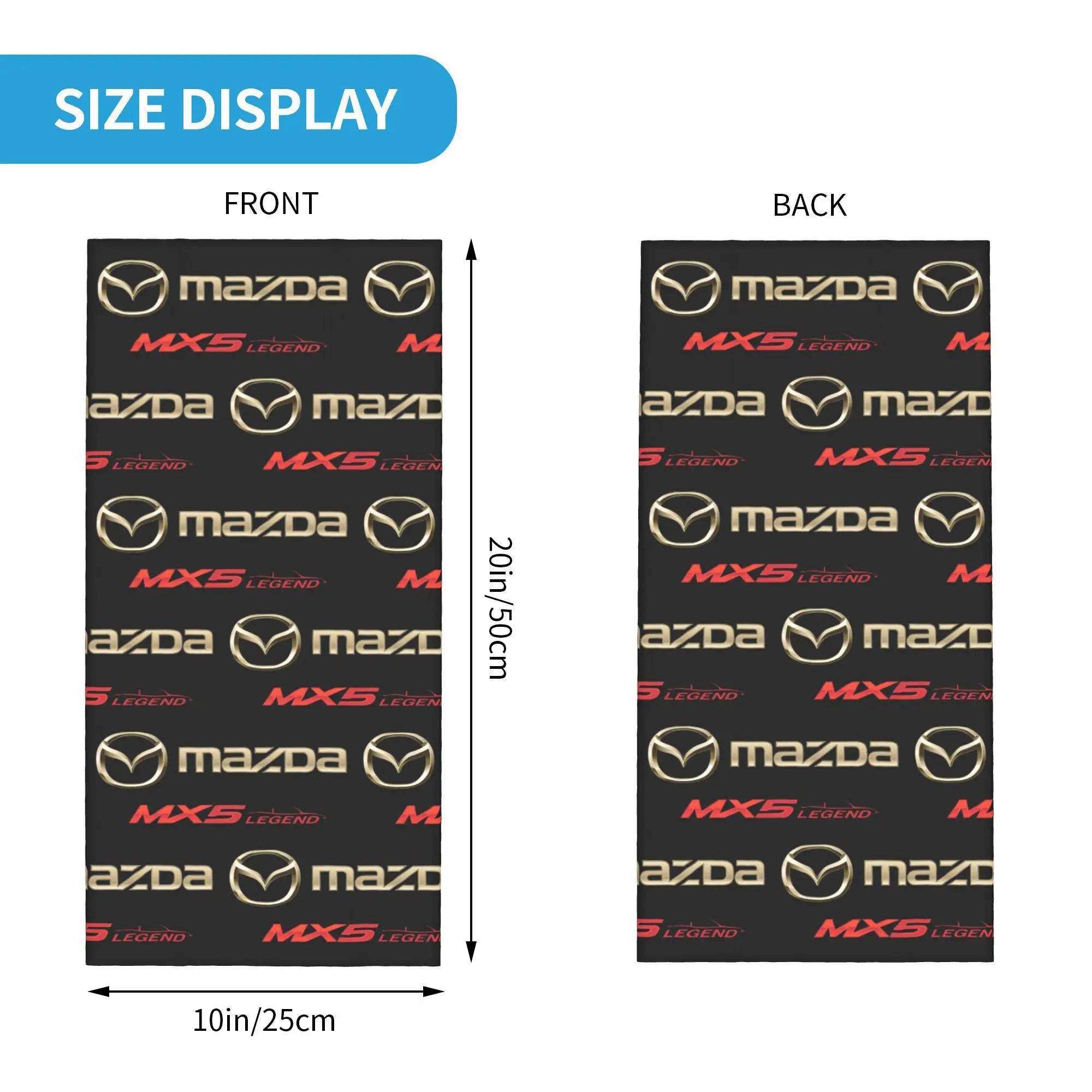 Custom M-Mazdas MX-5 Bandana Neck Gaiter Hiking Cycling