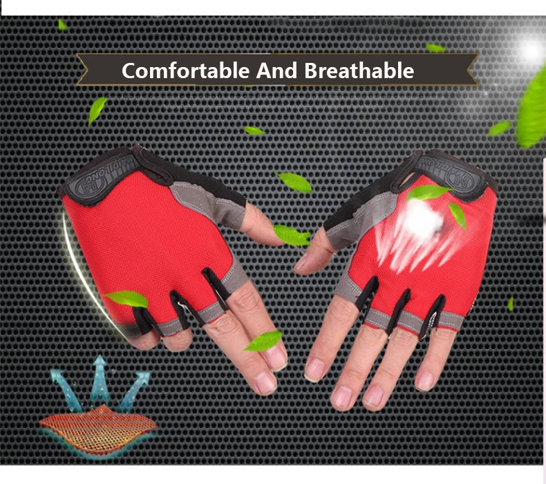 Unisex Half-Finger Anti-Slip Gym Gloves, image 6 of 28