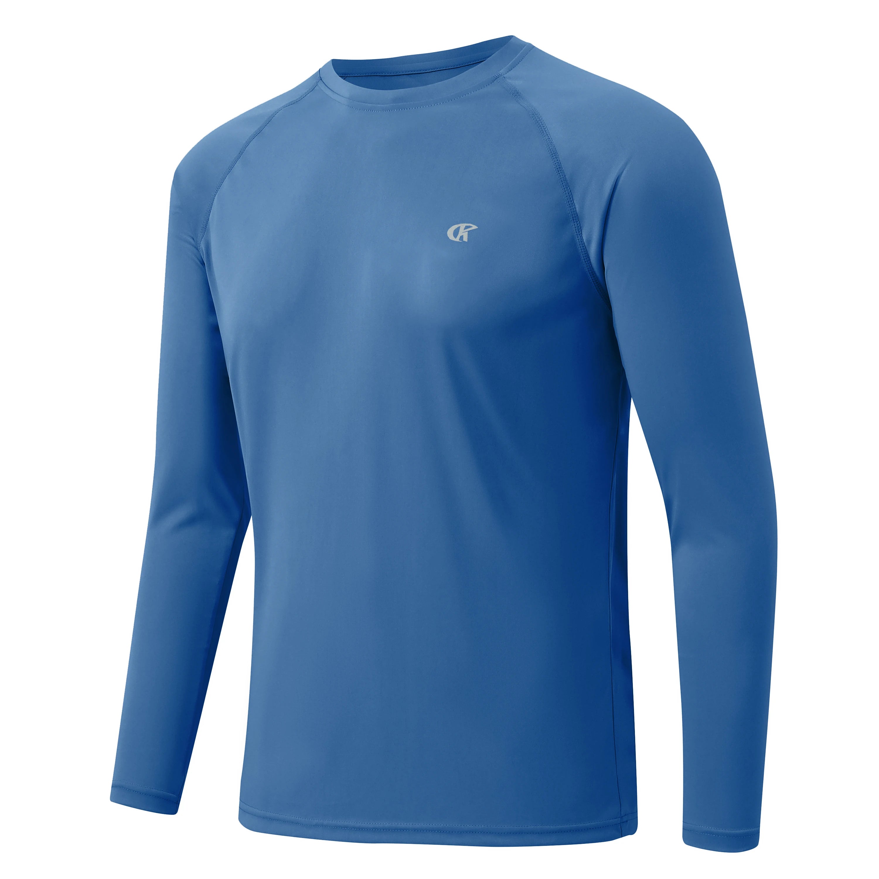 Men UPF 50+ Long Sleeve T-Shirt, Rash Guard