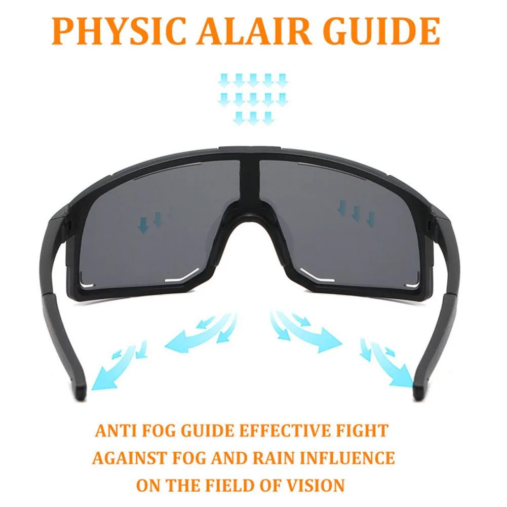 Polarized Cycling Sunglasses UV Protection Windproof Glasses Men