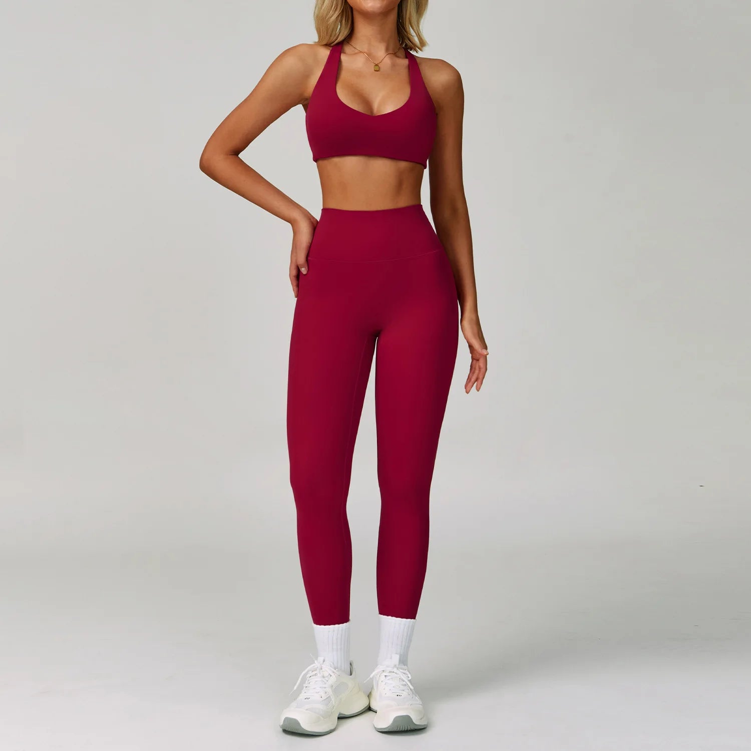 2 Piece Yoga Clothes Women Sport Set Tracksuit