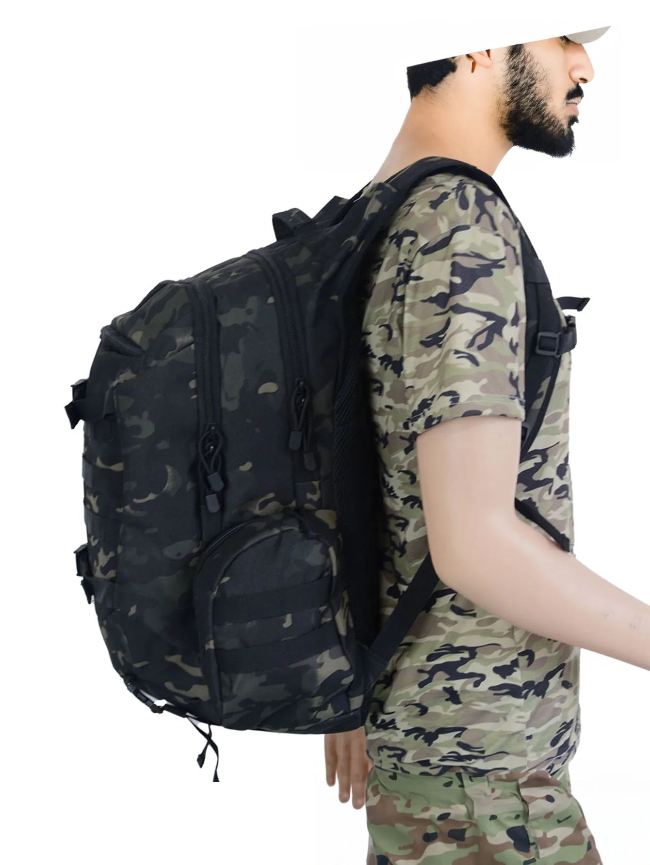 45L Waterproof Fishing Hunting Backpack Outdoor Rucksacks Tactical