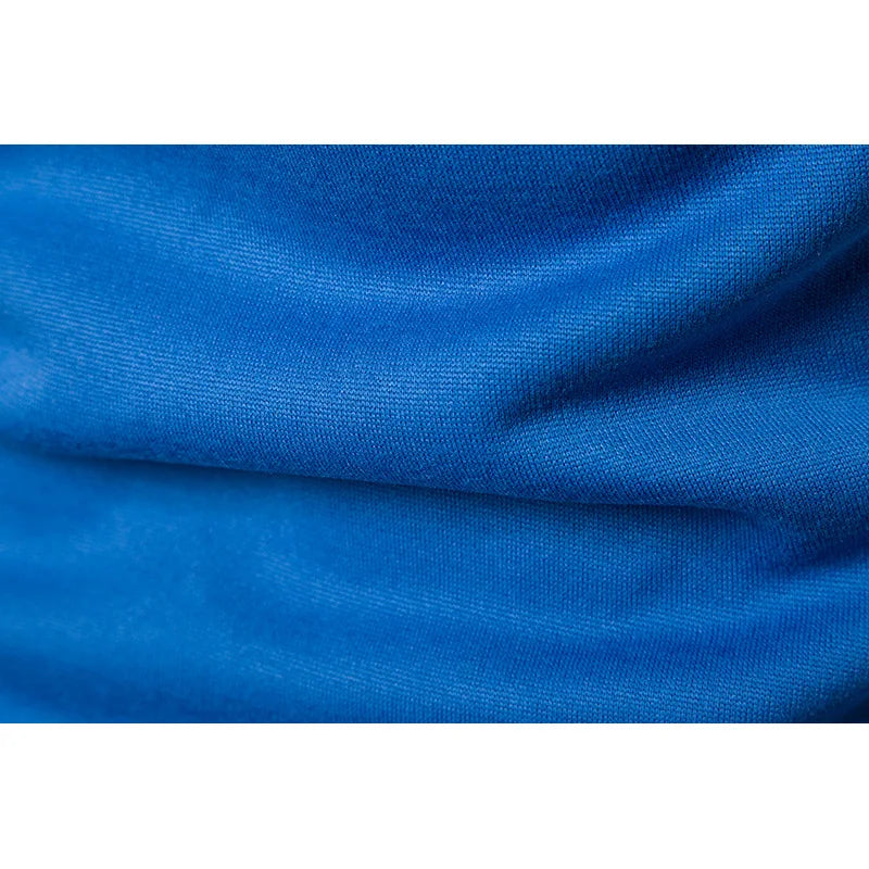 Men's Zip-Up Hoodie with Polka Dot Print