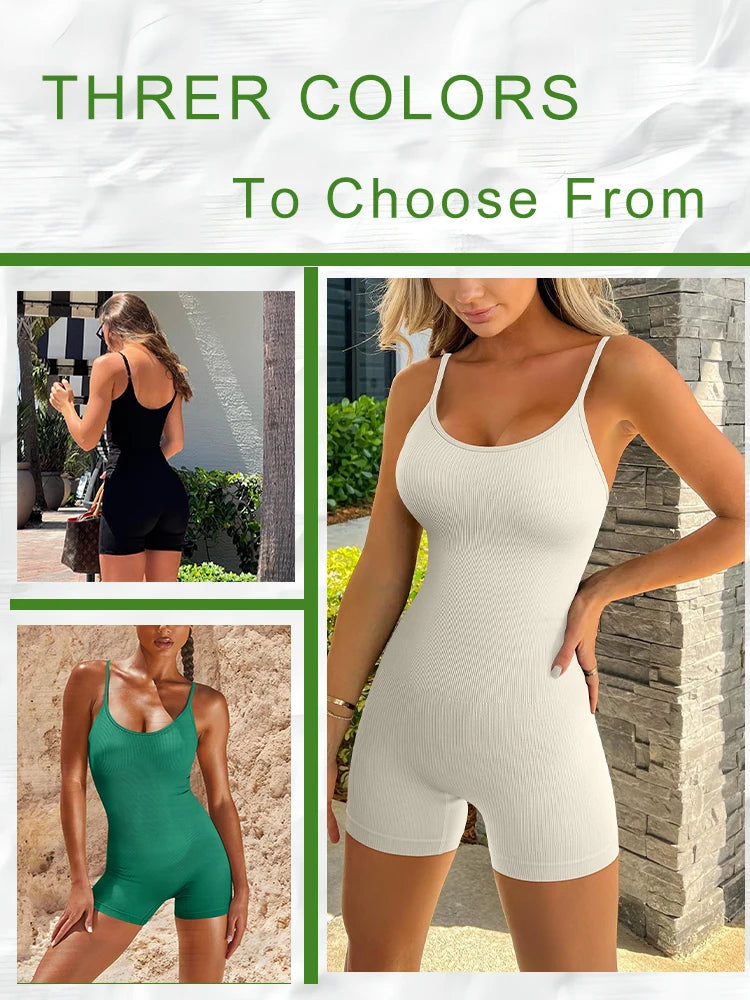 Women's Seamless High-Waist Yoga Jumpsuit, image 7 of 17
