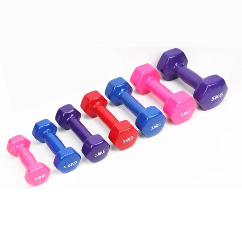 2kg 2.5kg 3kg Fitness Dumbbell Set Non-Slip Dumbbells