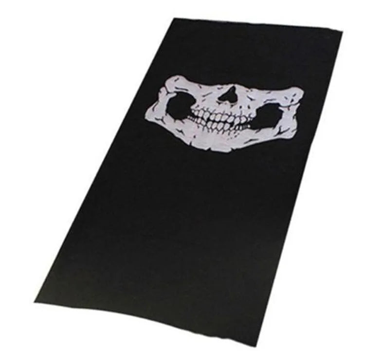 Seamless Skull Print Balaclava Neck Scarf, image 16 of 24