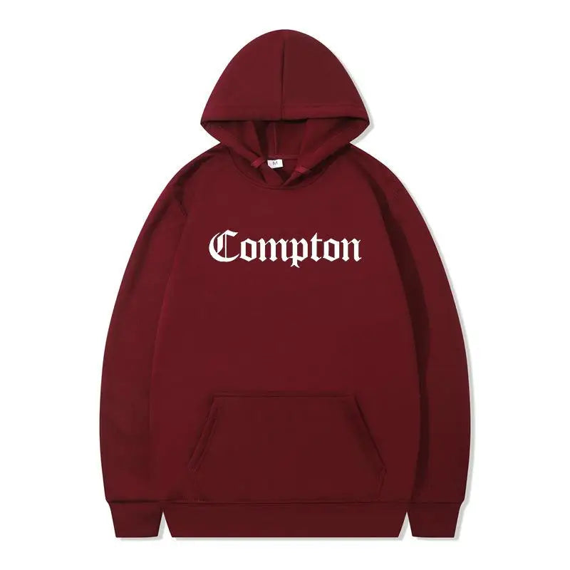Compton Goth Design Letter Y2k Hoodie Hoodies Men's