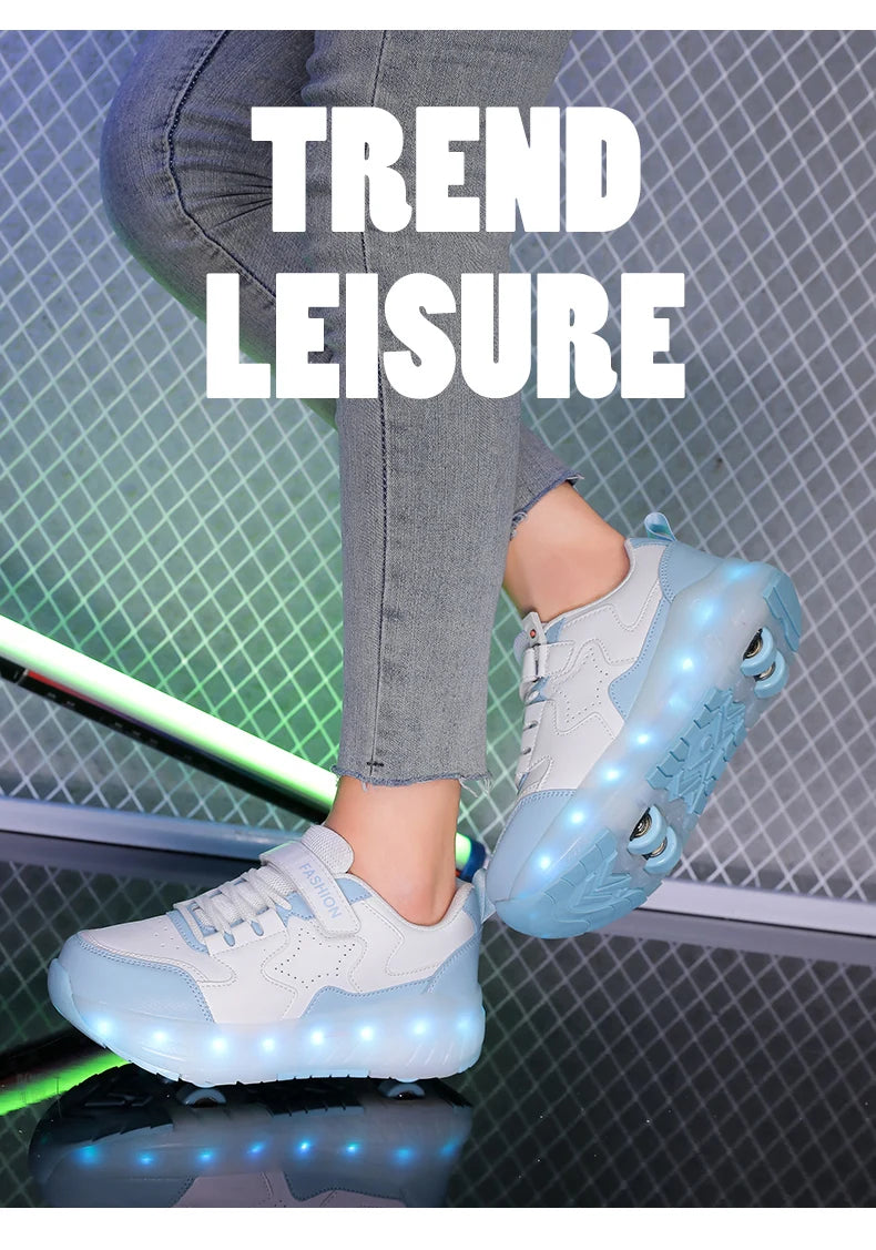 Kids' USB-Charging LED Light-Up Roller Shoes, image 15 of 20