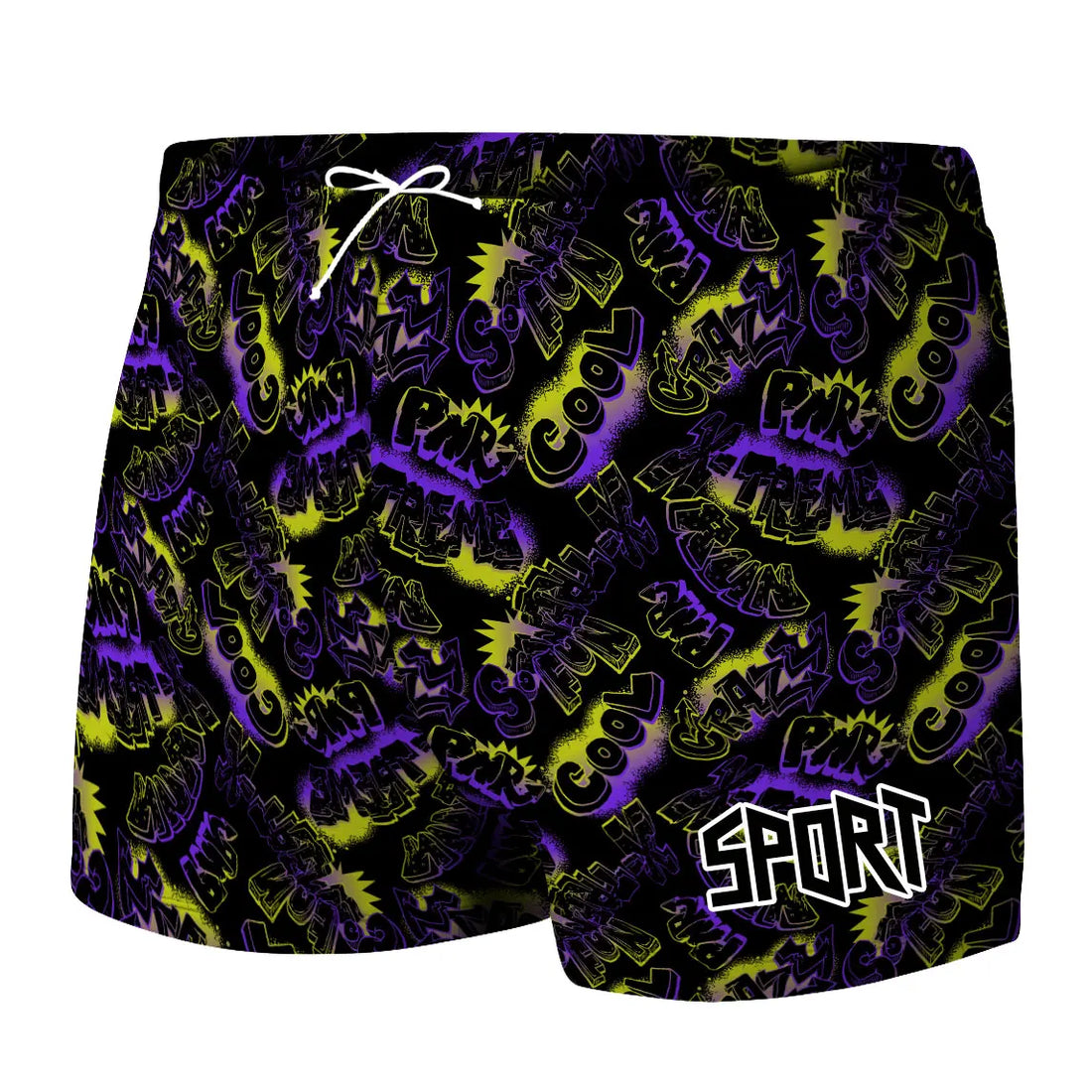 Men's 3D Print Swim Shorts, Sizes L-5XL