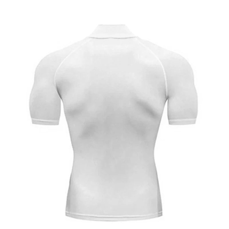 Plain Compression T Shirts Mens Summer Running T-shirts