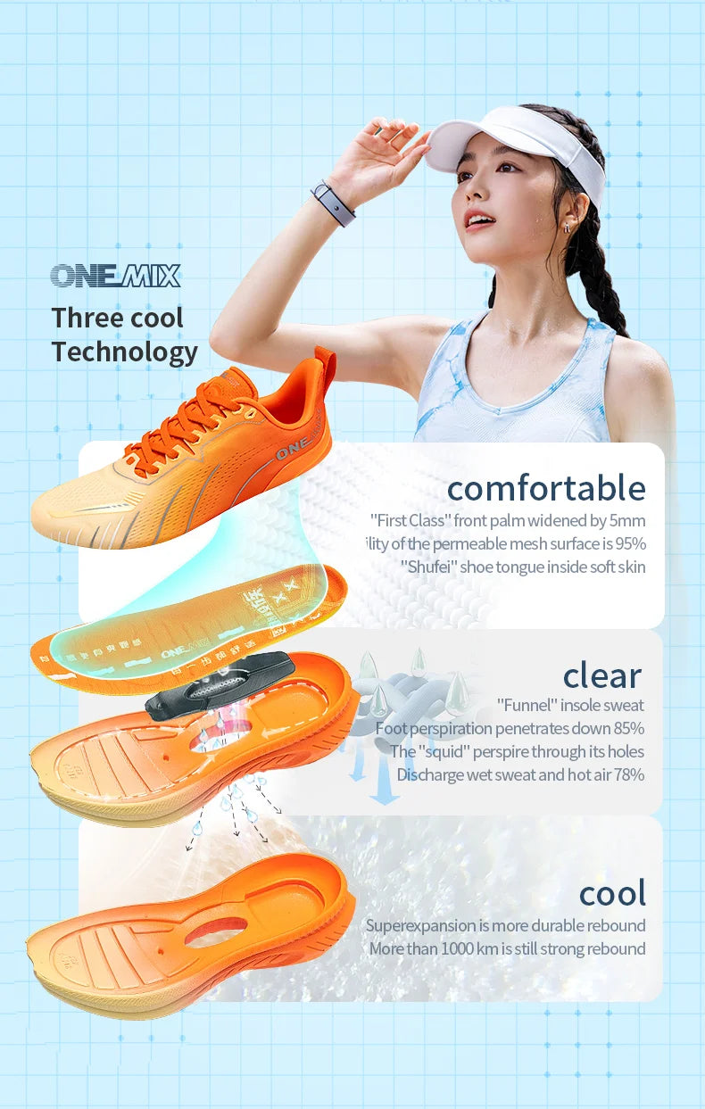 ONEMIX Men's Cushioned Running Trainers, image 22 of 66