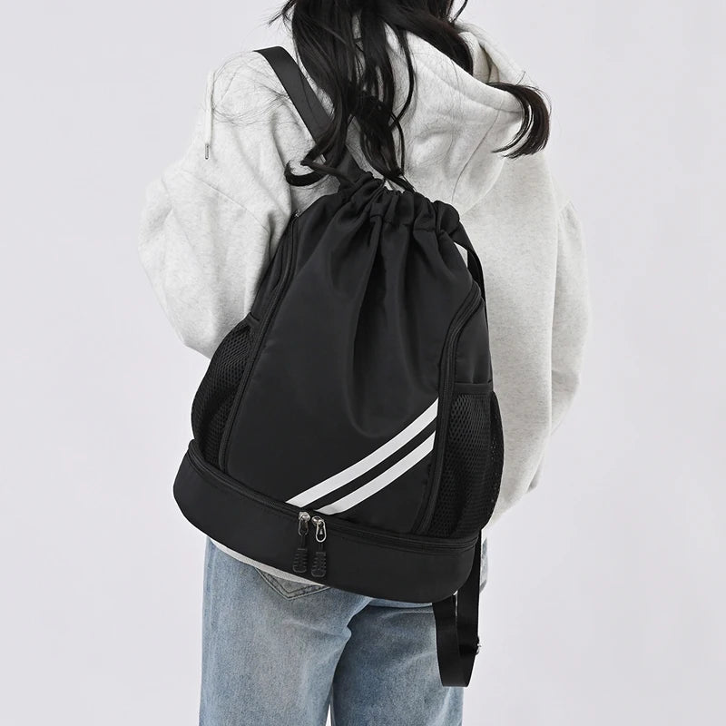 Unisex Basketball Drawstring Gym Backpack, image 11 of 20